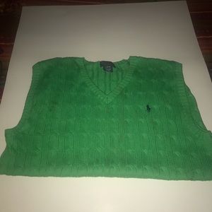 Boys polo sweater vest.